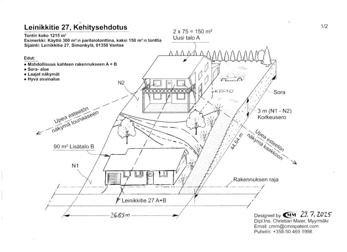 Leinikkitie 27, Vantaa (Simonkylä)