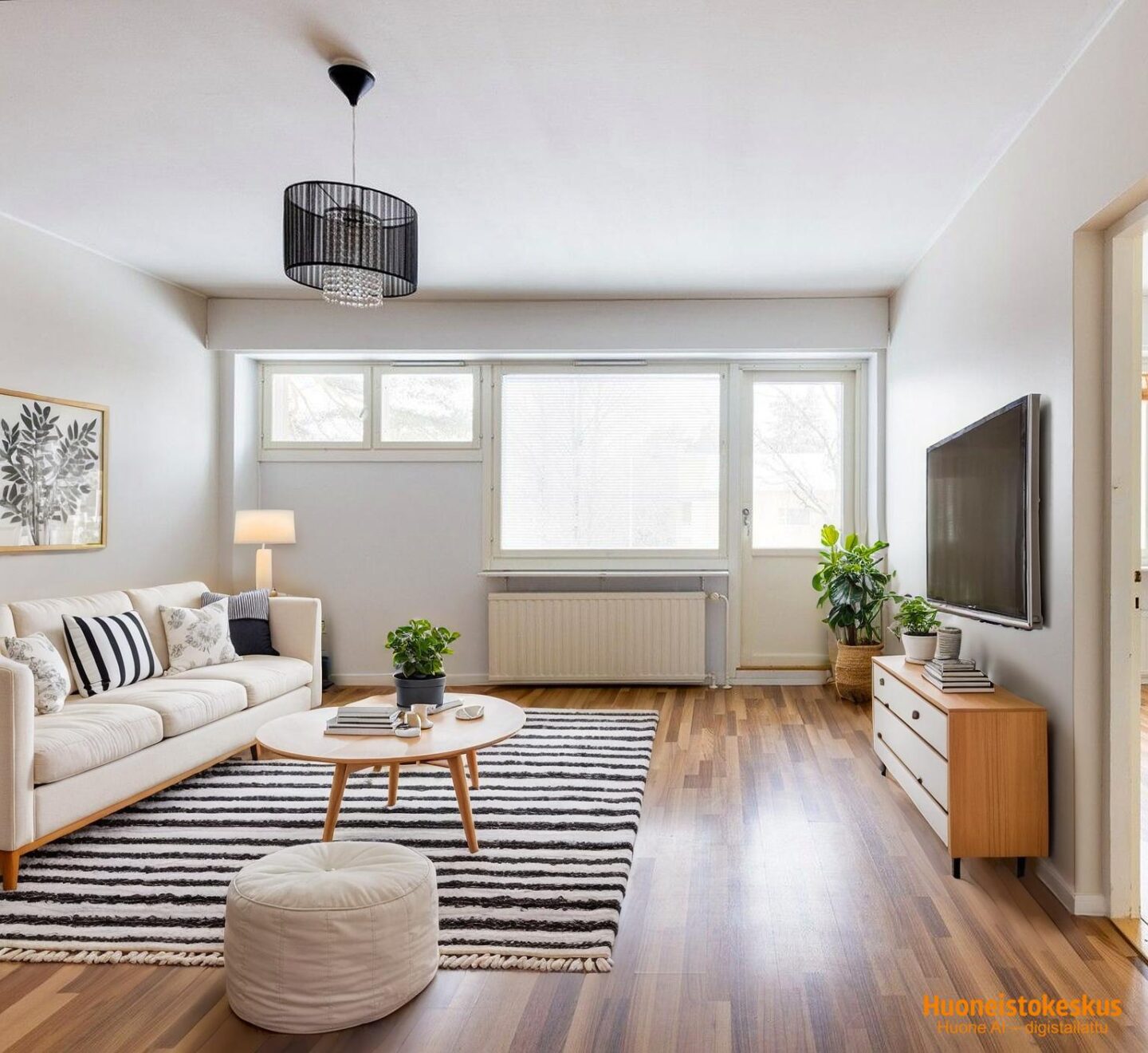 Digistailattu olohuone