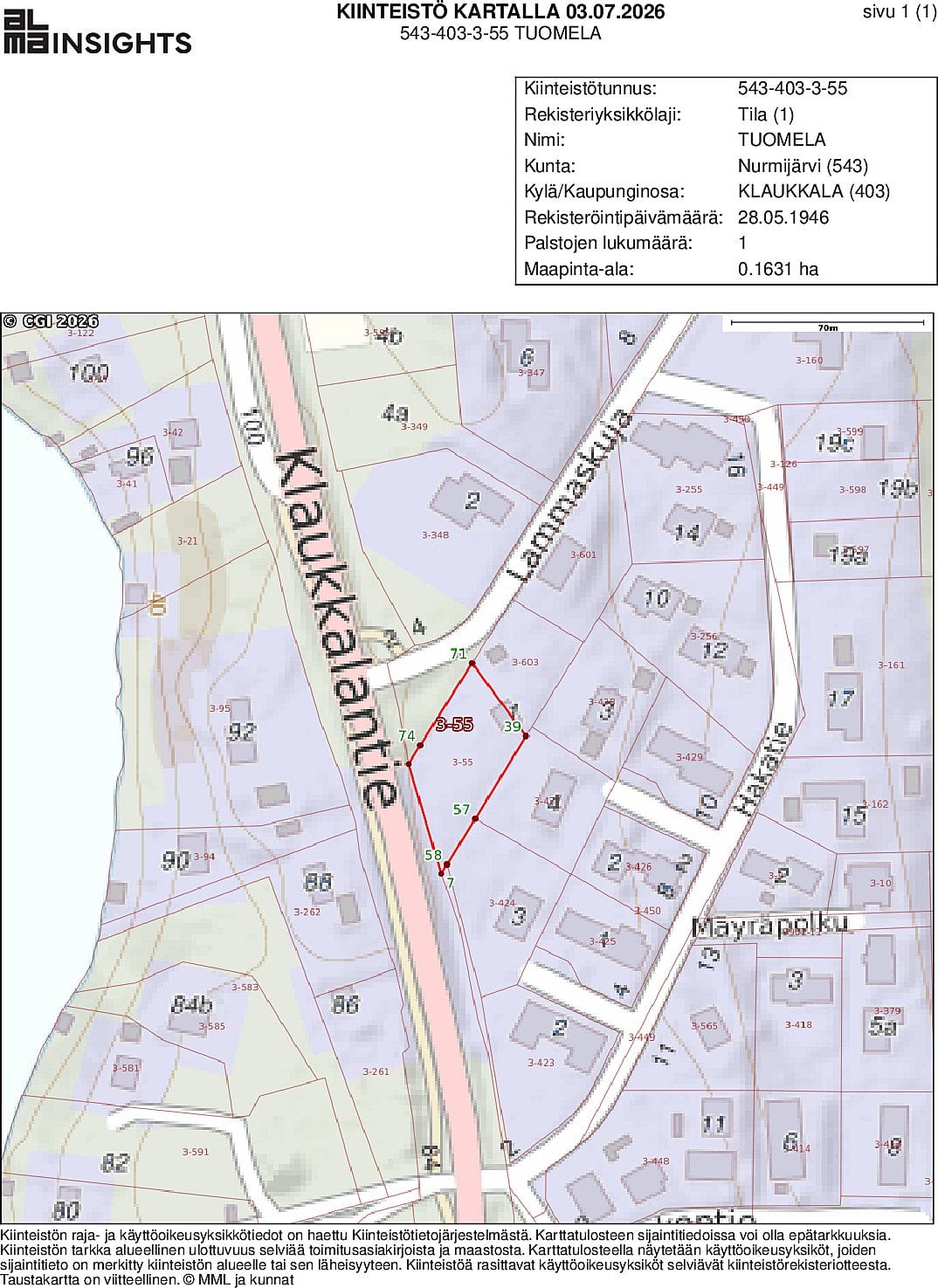 Lammaskuja 1a, Nurmijärvi (Klaukkala /)