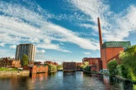 July 2016, industrial buildings in Tampere (Finland), HDR-technique